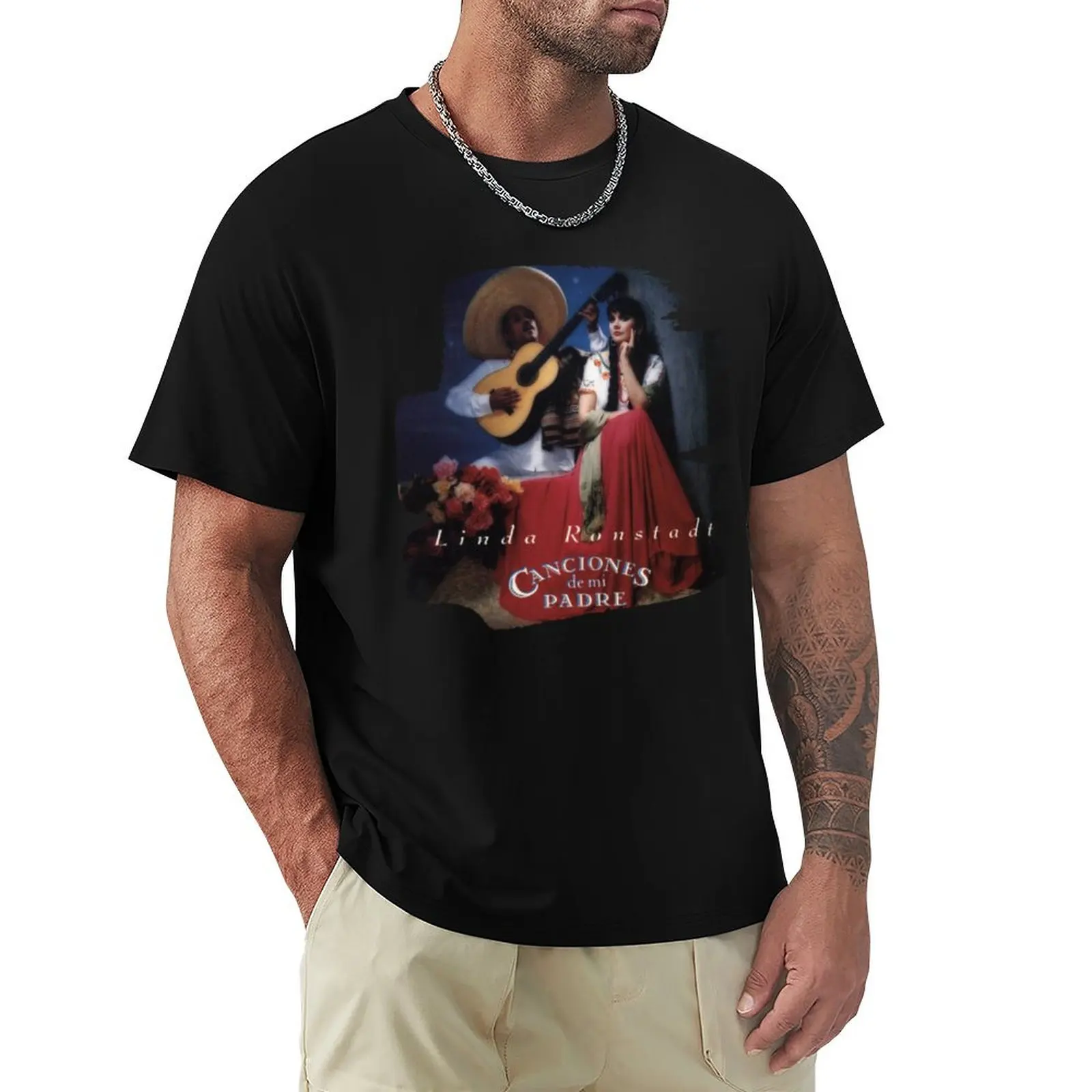 

Canciones De Mi Padre linda ronstadt T-Shirt graphic t shirt vintage quick drying summer clothes Men's t-shirt