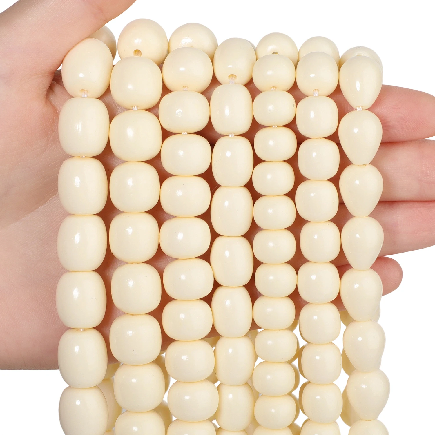 14 Types Off White Natural Freshwater Shell Beads Waterdrop Oval Rondelle Beads for Jewelry Making DIY Charms Bracelet Accessory