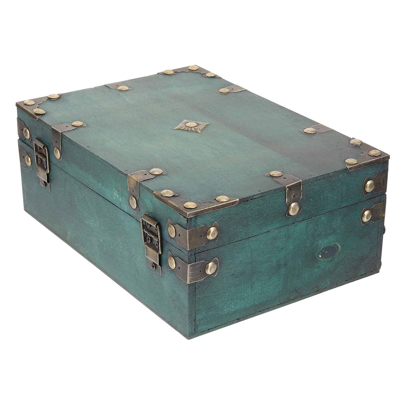 

Storage Box Jewelry Travel Decoration Boxes with Lids Wooden Treasure Chest