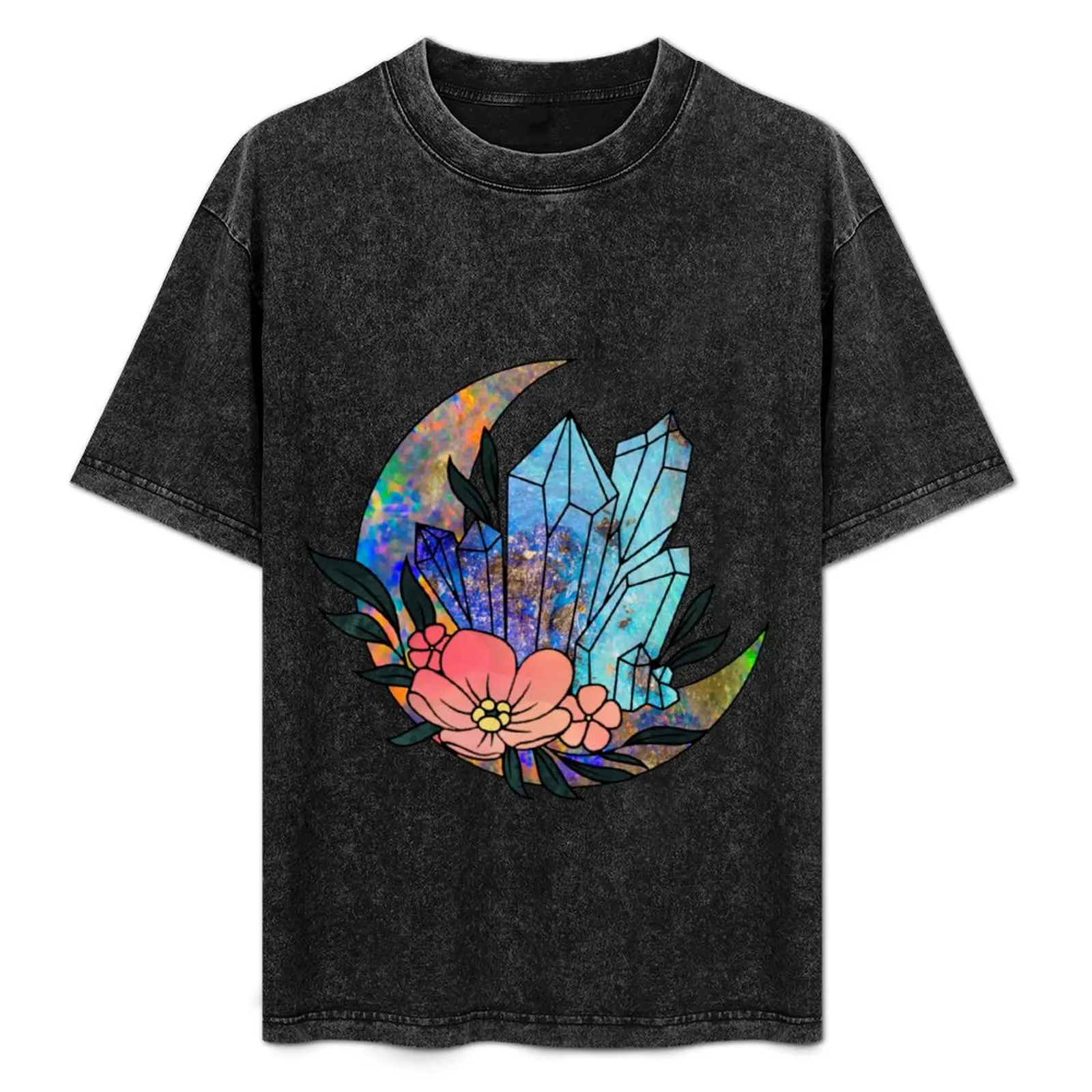 Opals on a Opalescent Moon - Celestial Designs T-Shirt cute clothes cotton graphic tees t shirts for men pack