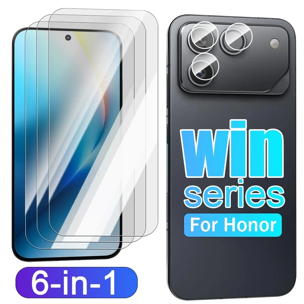 

1-6PCS for Honor Win Series Screen Protector Phone Camera Lens Protectors Tempered Glass Anti-Scratch HD Clear Protective Films