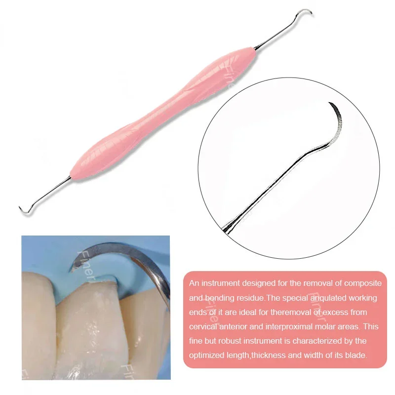 7pcs/lot Dental  Resin Spatulas Silicone Handle Aesthetic Restoration Dental Resin filling Composite  Instrument  kit