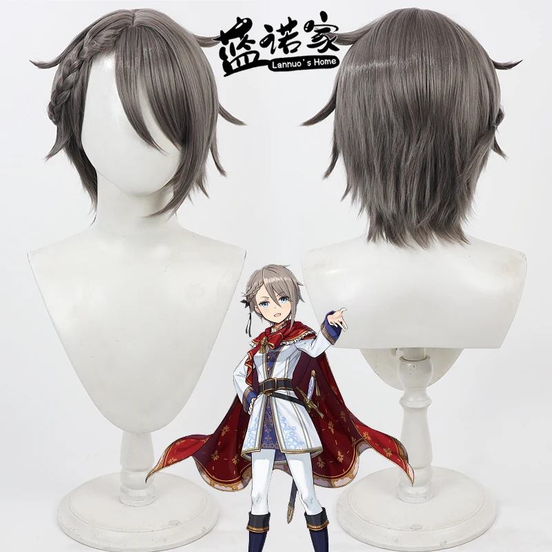 Peruka Cosplay Anime Księżniczka Principal Ange Halloween Karnawał Rekwizyty Syntetyczne Włosy Odporne na Ciepło + Czepek pod Perukę