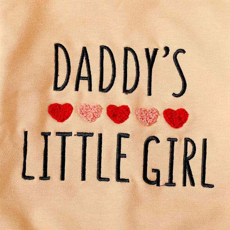 

Toddler Baby Girl Spring Fall Clothes Embroidery Daddy s Girl Jumper Long Sleeve Crew Neck Sweatshirt Pullover Top