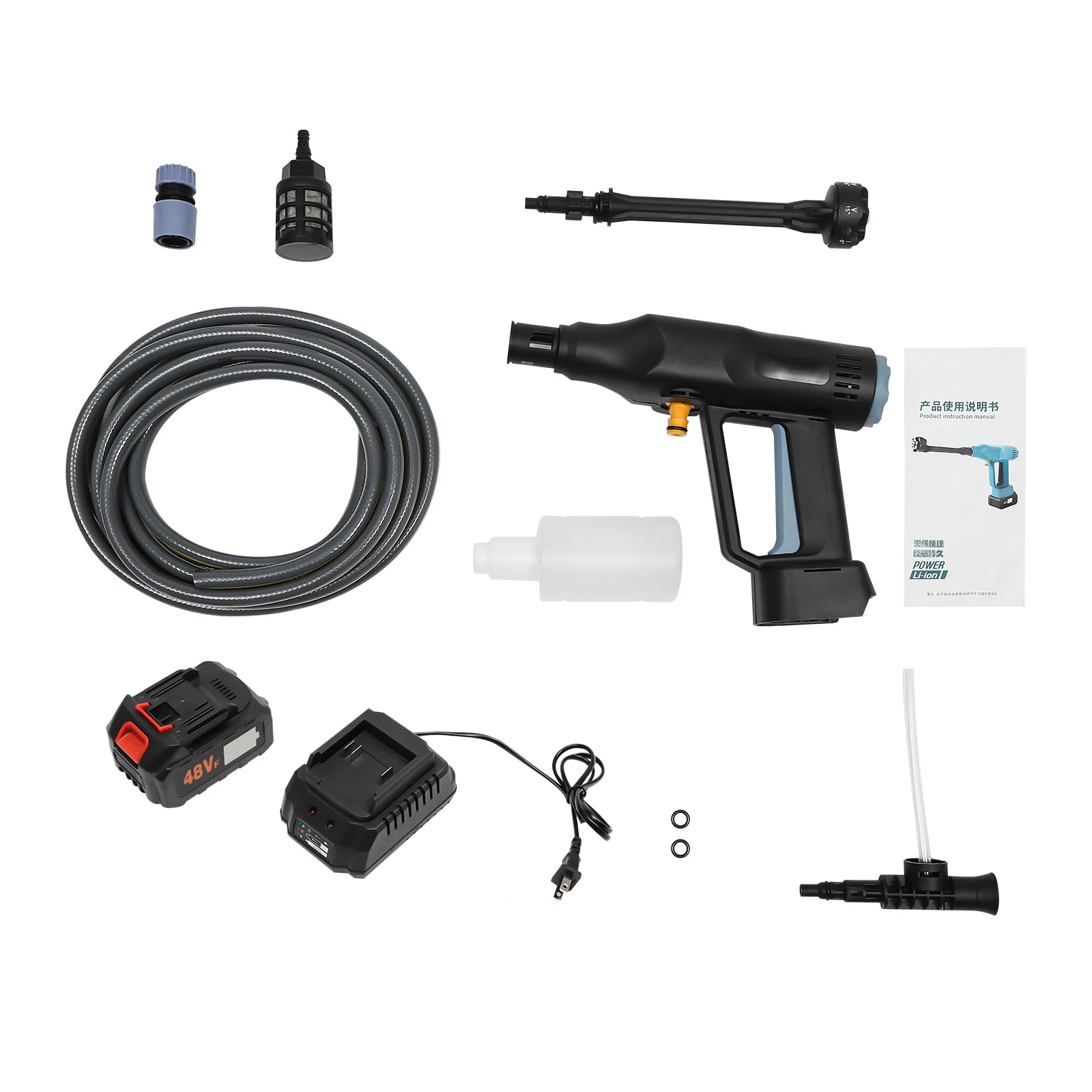 

Чистящая машина 110 В, беспроводная ручная аккумуляторная батарея «шесть в одном», 15000 мАч, IPx7, водонепроницаемая, подходит для мойки автомобилей, бытовая уборка