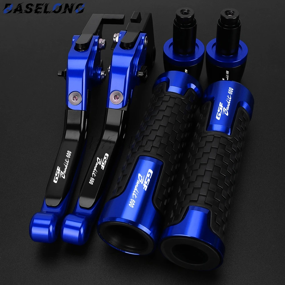 

For Suzuki GSF600 BANDIT 2007 2008 2009 2010 2011 2012-2015 Motorcycle Adjustable Clutch Brake Levers Handle Bar End Grips Caps