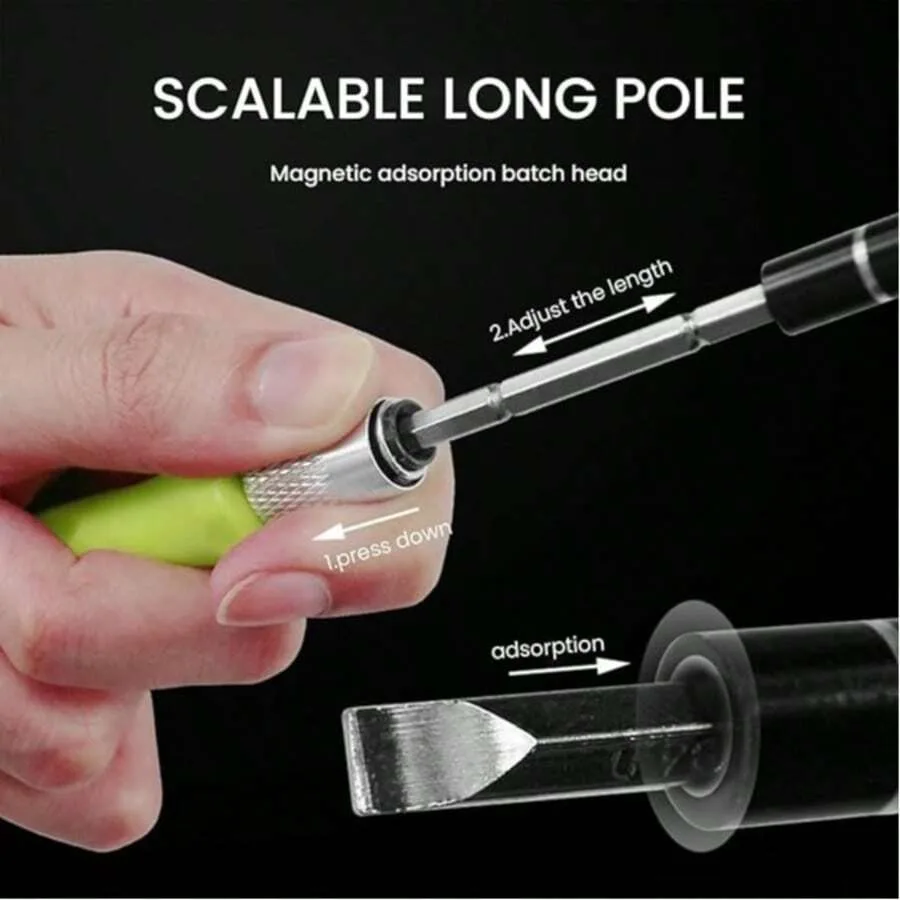 32-In-1 Professional Precision Screwdriver Set, Magnetic Repair Tool Kit With Green Handle, Diverse Bits For Electronics, Eyegl – Buy Consumer Electronics with Discount