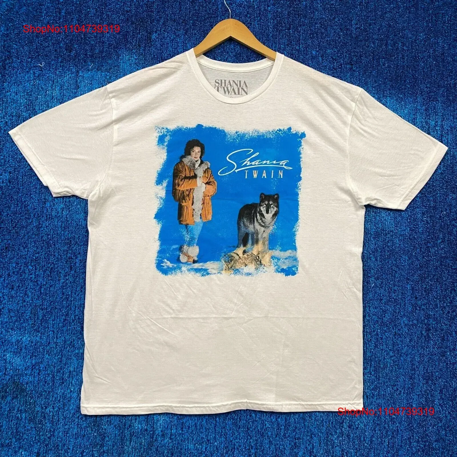 Shania twain auto título álbum capa oversized país t camisa l vintage lavado esticado respirável roupas de grife macio