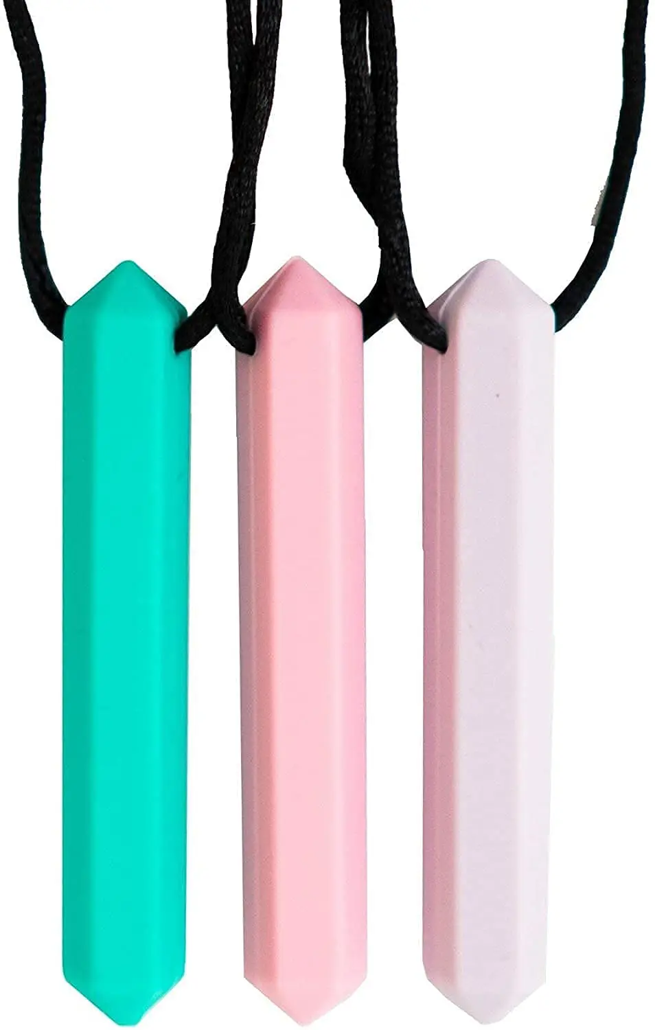

Tilcare Chew Pencil Sensory Necklace Best for Kids or Adults Biting Textured Silicone Chewy Toys Pendant Necklace for Boys Girls