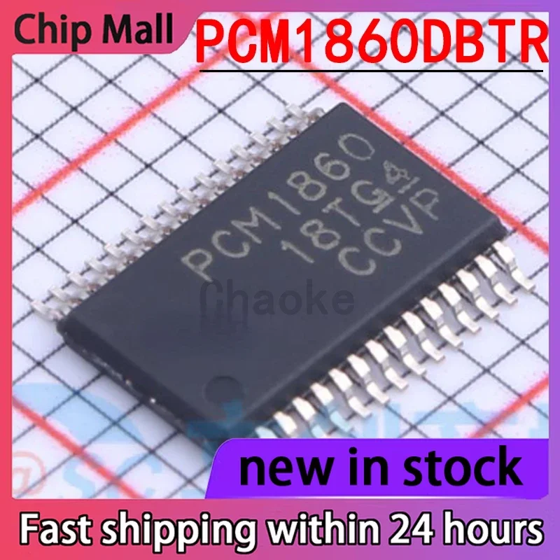 

2PCS New PCM1860DBTR Package TSSOP30 Hardware Controlled Audio ADC
