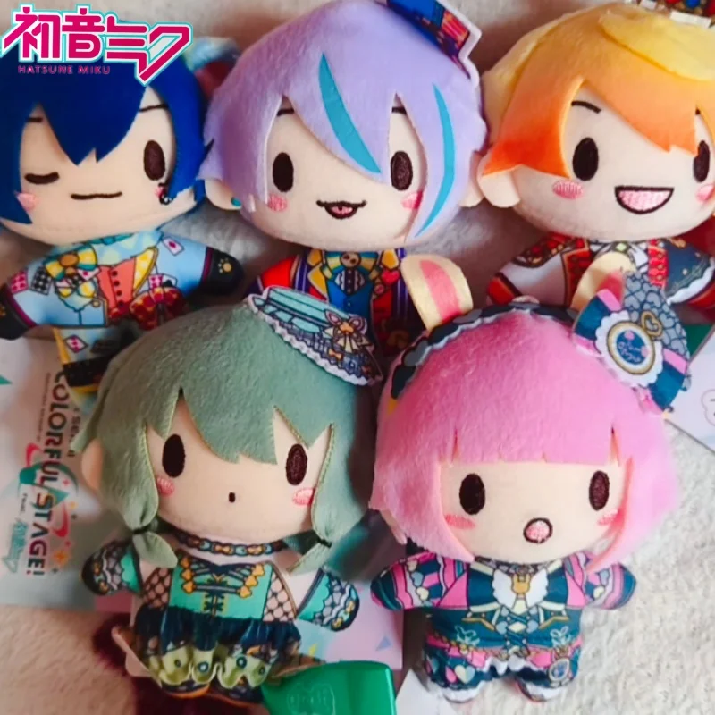 Original Hatsune Miku Plush Keychain Project Sekai Colorful Stage Pjsk Nesoberi Rabbit Ear Maid Anime Pendant Hanging Anime Fans