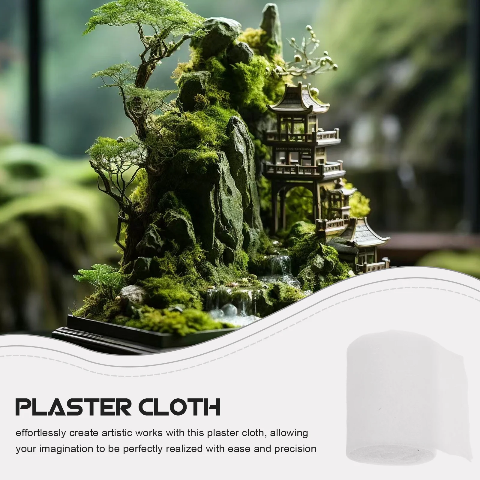 12 قطعة قماش الجص للحرف اليدوية صنع شريط ضمادة الجبس سهل التشكيل مادة متينة لتقوم بها بنفسك النحت المشاريع الفنية الرمال