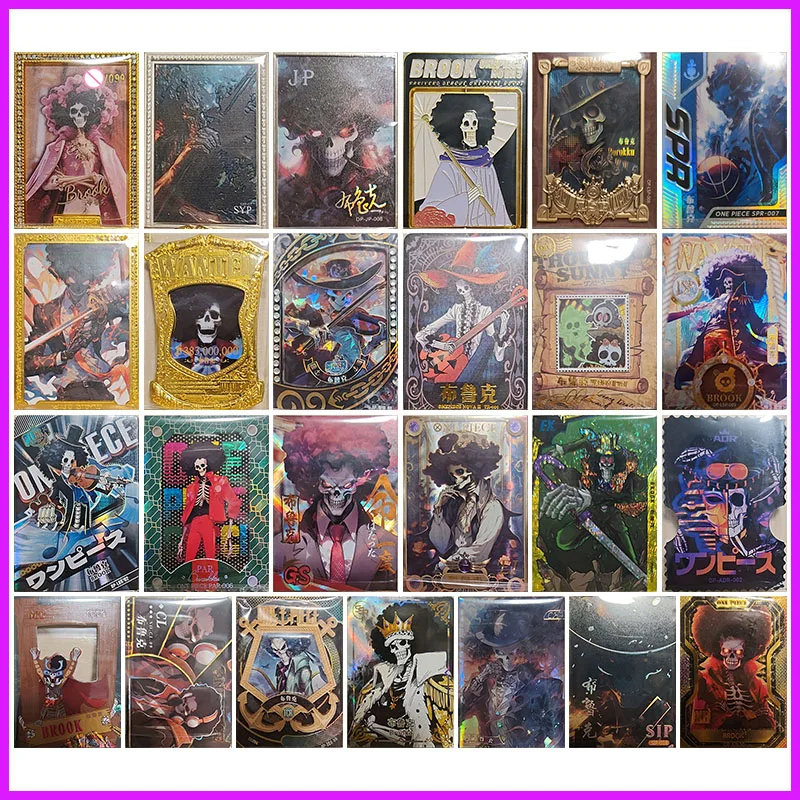 

Аниме ONE PIECE Rare SYP JP LSP SPR WIR TR LBR PAR GS EI EX ADR MT CL TCR SSP Коллекционная карта Brook Toys для мальчиков Подарок на день рождения