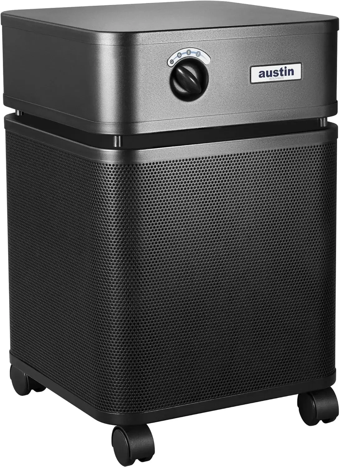 HealthMate Plus Austin Air B450 Black Air Purifier for Home Advanced 4 Stage Filtration with Activated Carbon Zeolite Perfect for Bedroom and Large Living Room