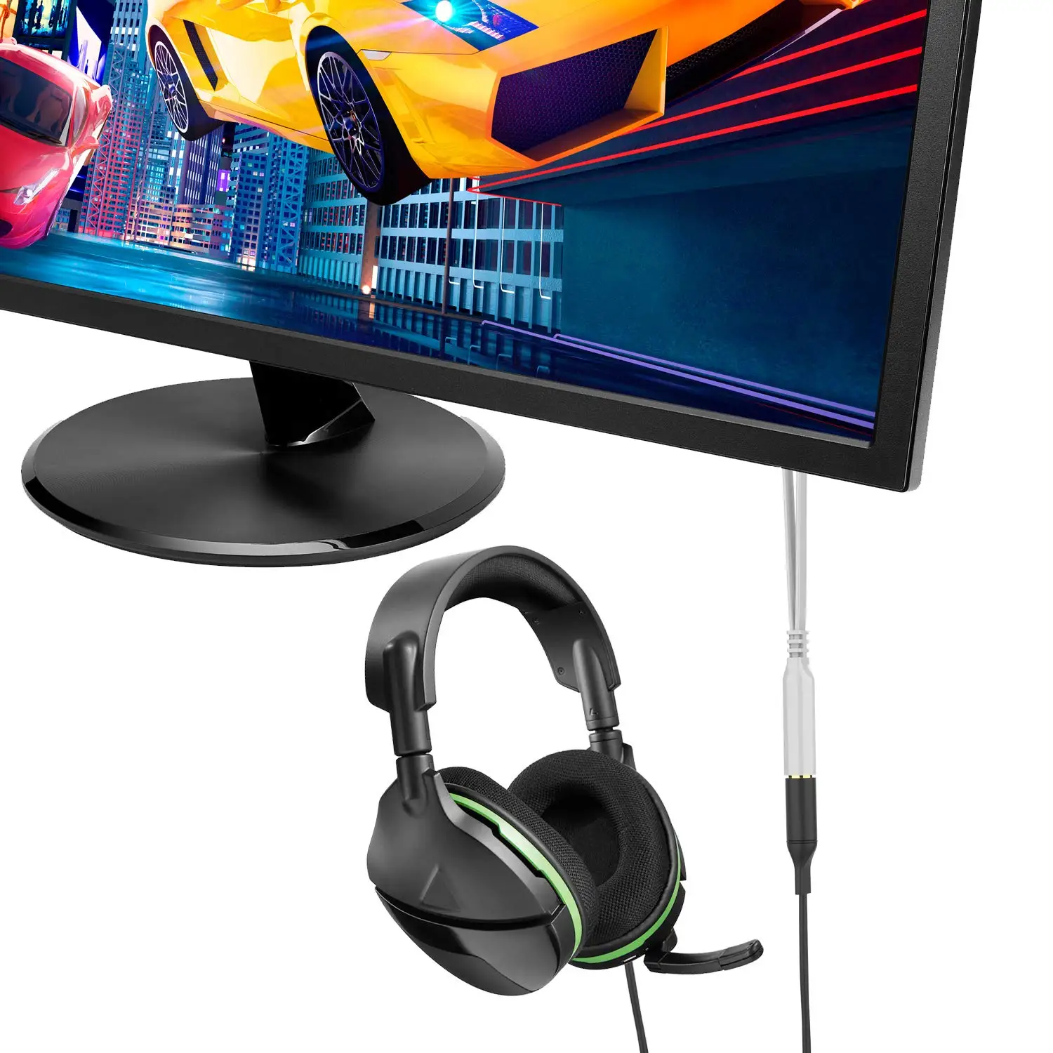 3.5mm 2in1 Headphone Microphone Audio Converter Splitter Adapter Computer 1 Female to 2 Male Mic Y Splitter Headset to PC Cable