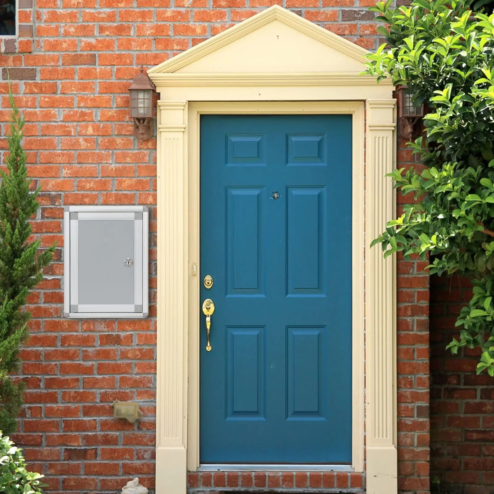 ParedeMountMailboxVintageAluminumAlloyLockingOfficeRetroHomeOutdoorGardenSuggestionPlacePostLetterBox