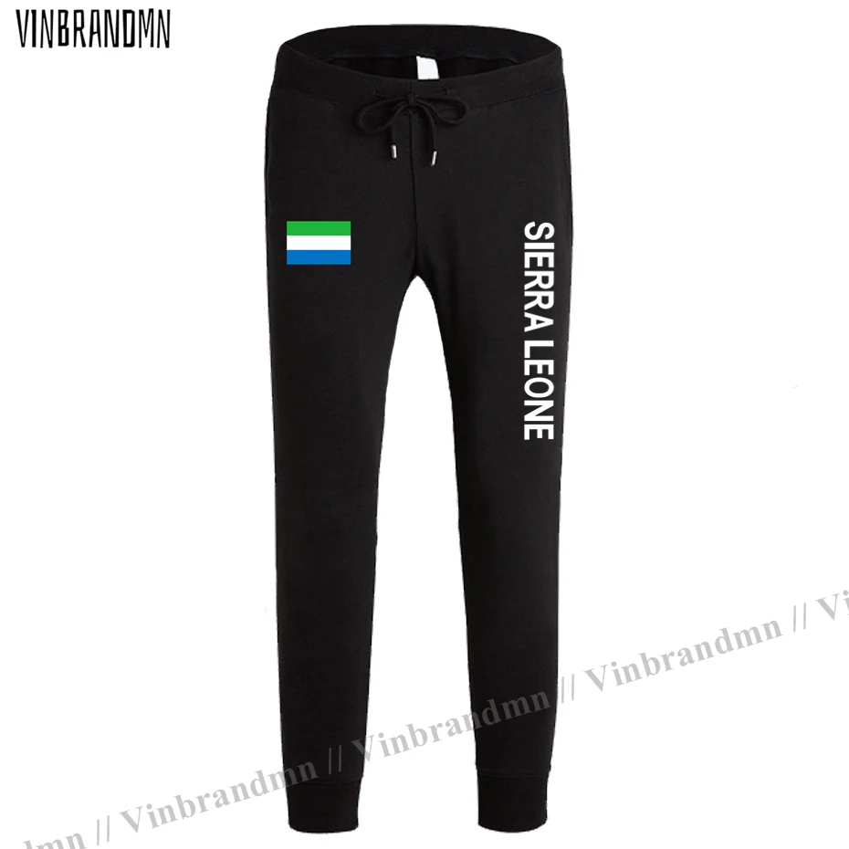 

Sierra Leone Leonean SL SLE mens pants joggers jumpsuit sweatpants track sweat fitness fleece tactical casual nation country NEW