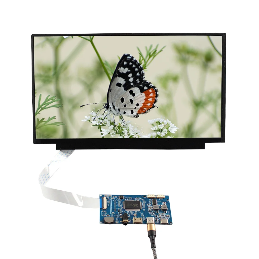 HD-MI USB-C LCD Controller Board+11.6inch 1920x1080 30Pin eDP IPS LCD Panel
