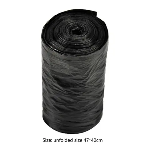 14Pcs Garbage Bag Large Capacity Trash Bag Leakproof Thickened Garbage Bag Black Garbage Bags for Kitchen Bathroom