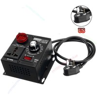 Voltage Regulator AC 220V 4000W Compact Variable Voltage Controller Portable Speed Temperature Light Voltage Adjuatable Dimmer