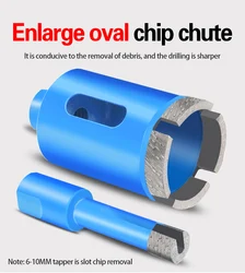 Drill Bit Angle Grinder Hole Opener Diamond Core Drill Bit Marble Granite Tile M10 Ceramic Concrete Hole Saw Cutter Drilling