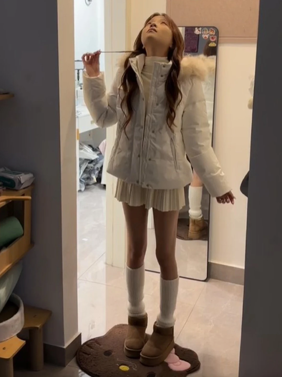 

Корейская хлопковая куртка с капюшоном, уникальная, привлекательная, зимняя верхняя одежда, модная, для повседневной носки весной 2026 года