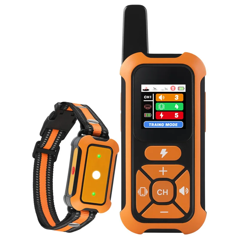 3-in-1 Wireless Dog Training Collar, Handheld Electronic Fence Anti-Bark Training Vibrating Collar for Dogs