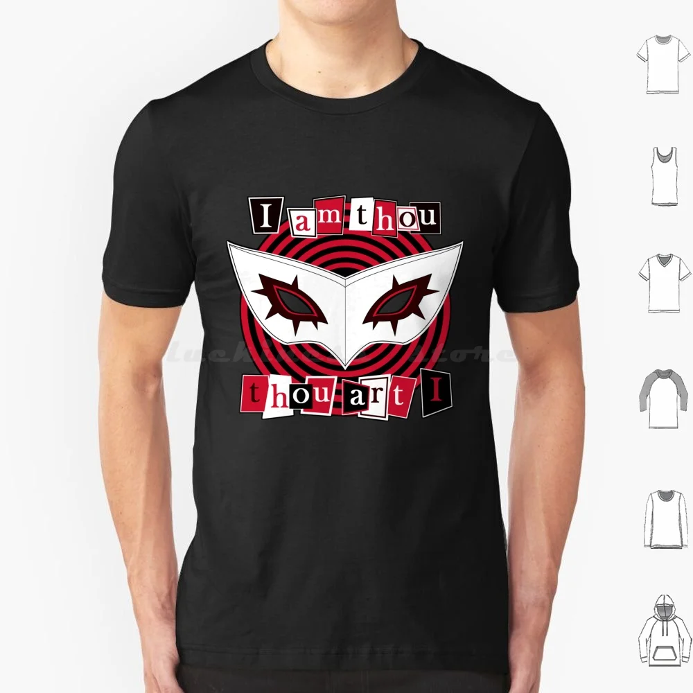 I Am Thou T Shirt Cotton Men Women DIY Print P5 Joker P5r Phantom Thieves Hero Gaming Video Games Video Games Ebird14