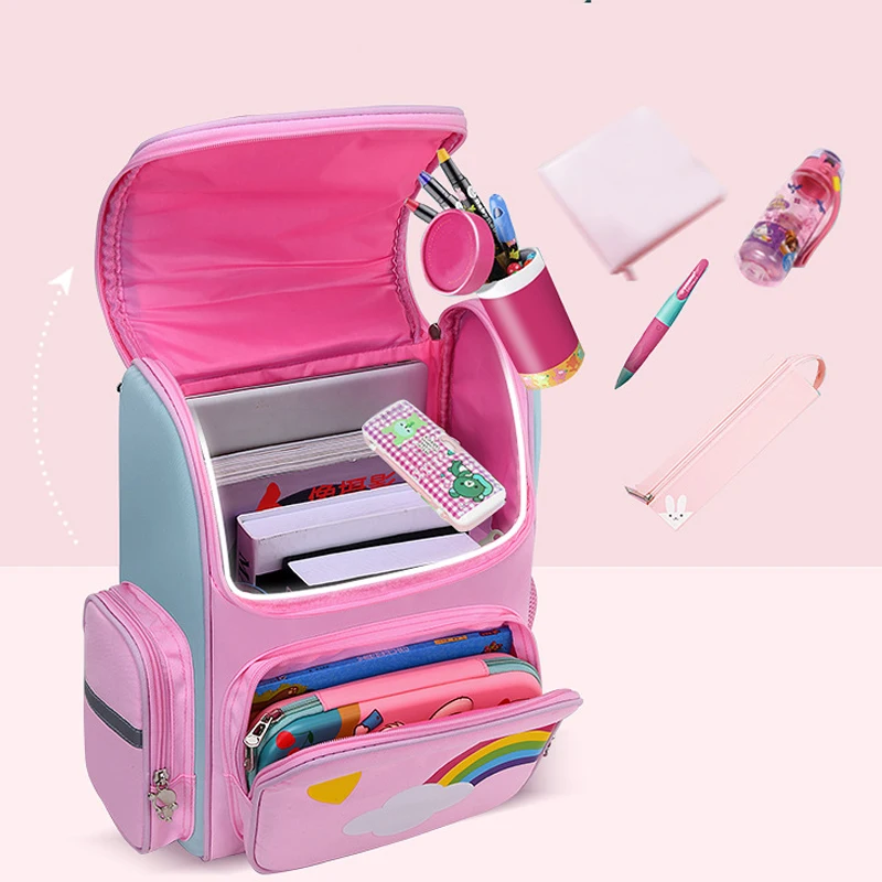 School Backpack for Girls Cartoon Boys Backpack for Kids Children Elementary School Students Bag for Ages 6-12