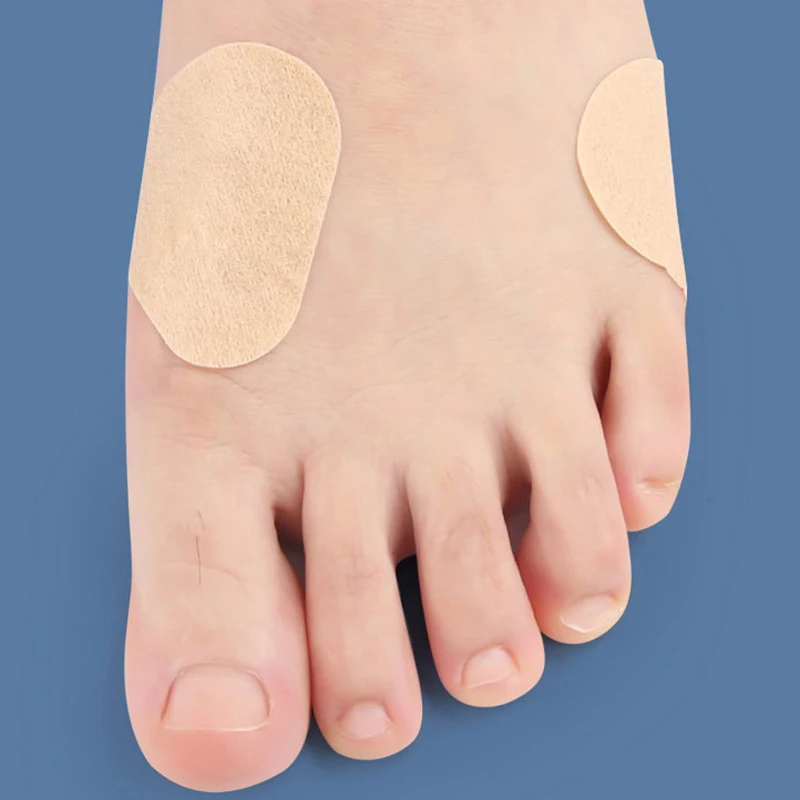 6 pezzi Anti-usura piedi cuscinetti per scarpe correttore pollice protezione per tallone inserti per la cura del tallone invisibili adesivi Patch traspirante in tessuto Non tessuto