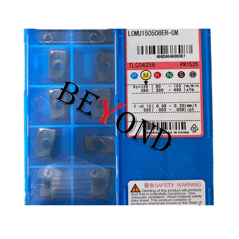 100% Original Milling Inserts LOMU150508ER-GM PR1525 PR1535 LOMU100408ER-GM Lathe Cutter CNC LOMU 150508 LOMU100408 LOMU150508