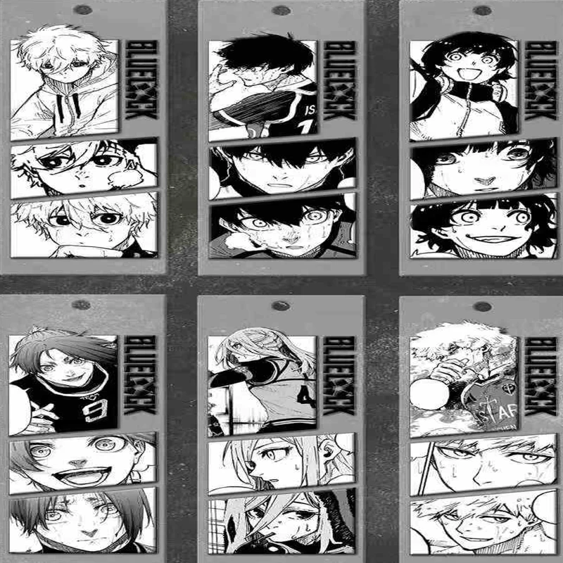 Wholesale Blue Lock Anime Keychain Accessories 40x120mm Official Merch Collection Gift For Fans