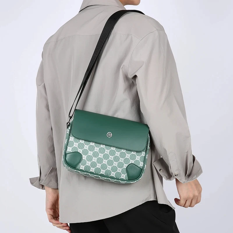 sacoche homme bolsos para hombre bolso Bags for man Casual printed Pu leather men's sling bag shoulder bags crossbody bags