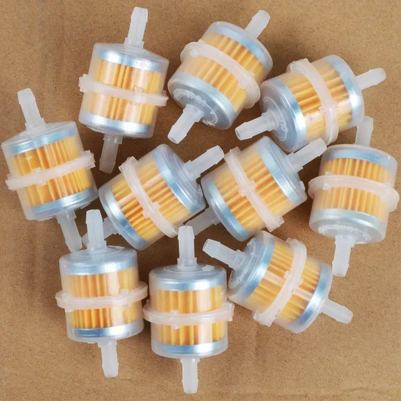 1-20pcs Universal Gasoline Gas Fuel Gasoline Oil Filter for Motorcycle Moped Scooter Motocross Gasoline Fuel Filter Accessories