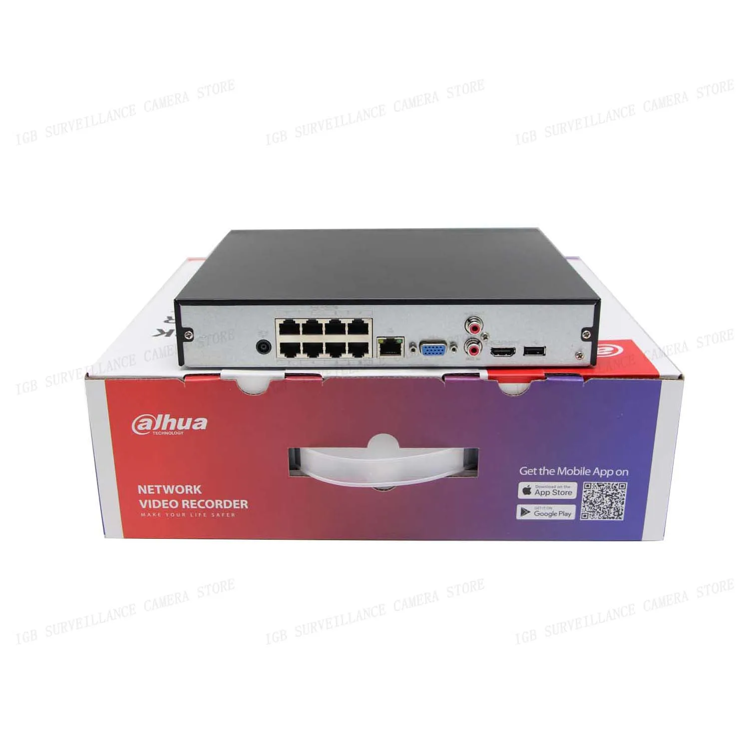 Imagem -02 - Gravador de Vídeo Dahua Compact Network Suporte 4k H.265 8poe Port 8ch 1u 8poe Nvr 1hdd Lite