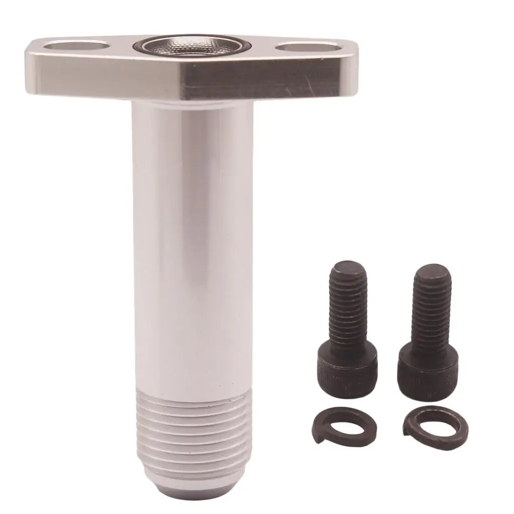 

Алюминиевый фланец для слива и возврата масла турбины, высокопоточный фланец GT28, аксессуар для Garrett GT2560 GT3076, деталь двигателя