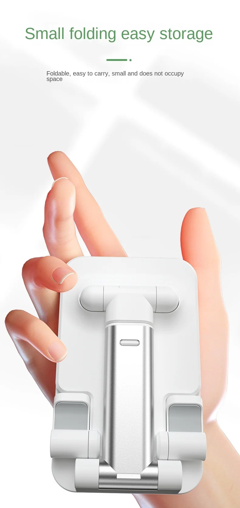 Ständer Desktop Universal Stützhalter für iPhone Samsung Xiaomi Telefon Huawei faltbar und hebend Multifunktions-Teleskop – Detail 5
