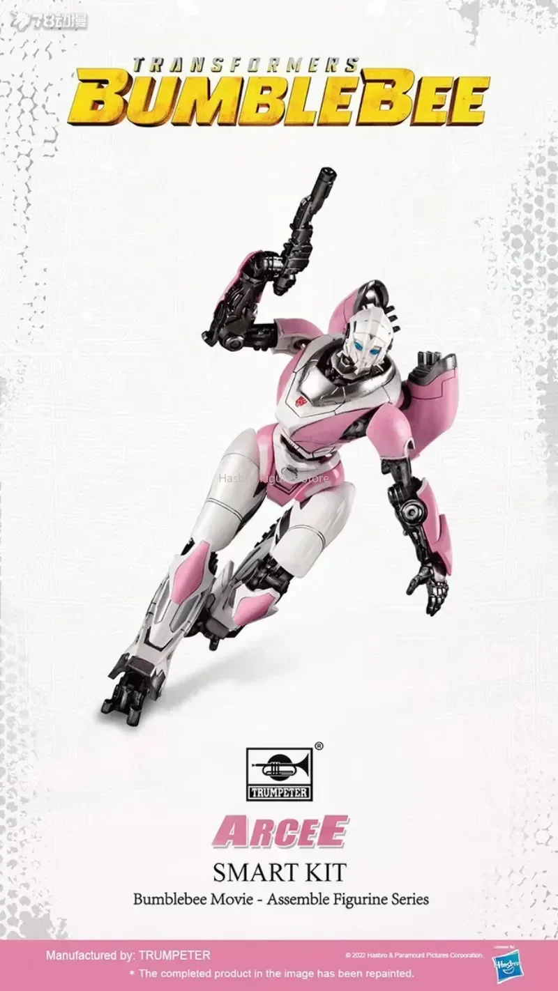 재고 있음 범블비 영화 Arcee 플라스틱 모델 키트 조립 입상 시리즈 액션 컬렉션 장난감 선물