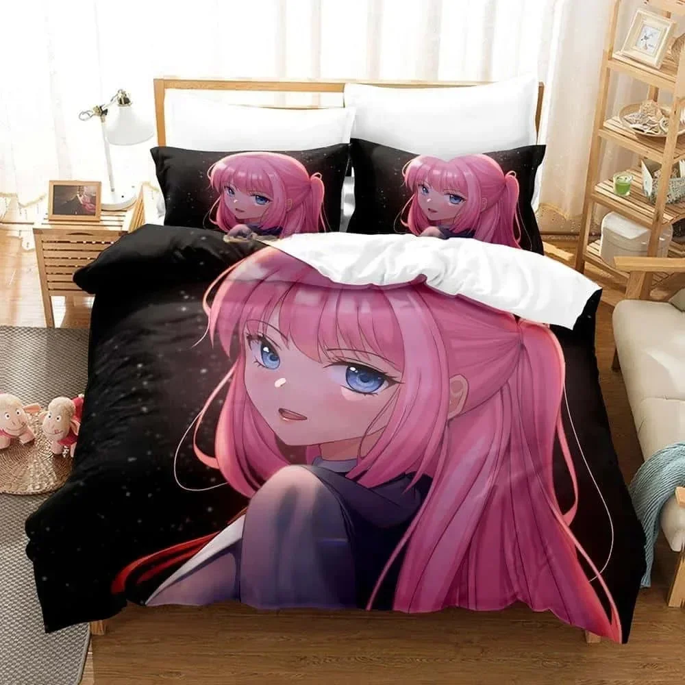 

New 3D Kawaii Girls Shikimori's Not Just a Cutie Bedding Set Cartoon Anime three-piece set Adult Kid Bedroom Duvet cover Sets