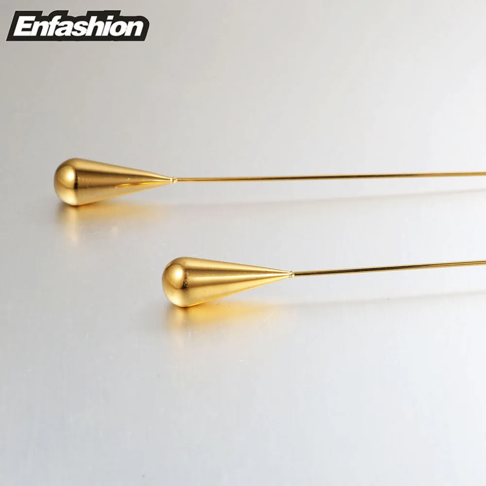 Enfashion Water Drop Shape Dangle Earrings Gold color Earings Drop Earrings For Women Long Earring Fashion Jewelry brinco