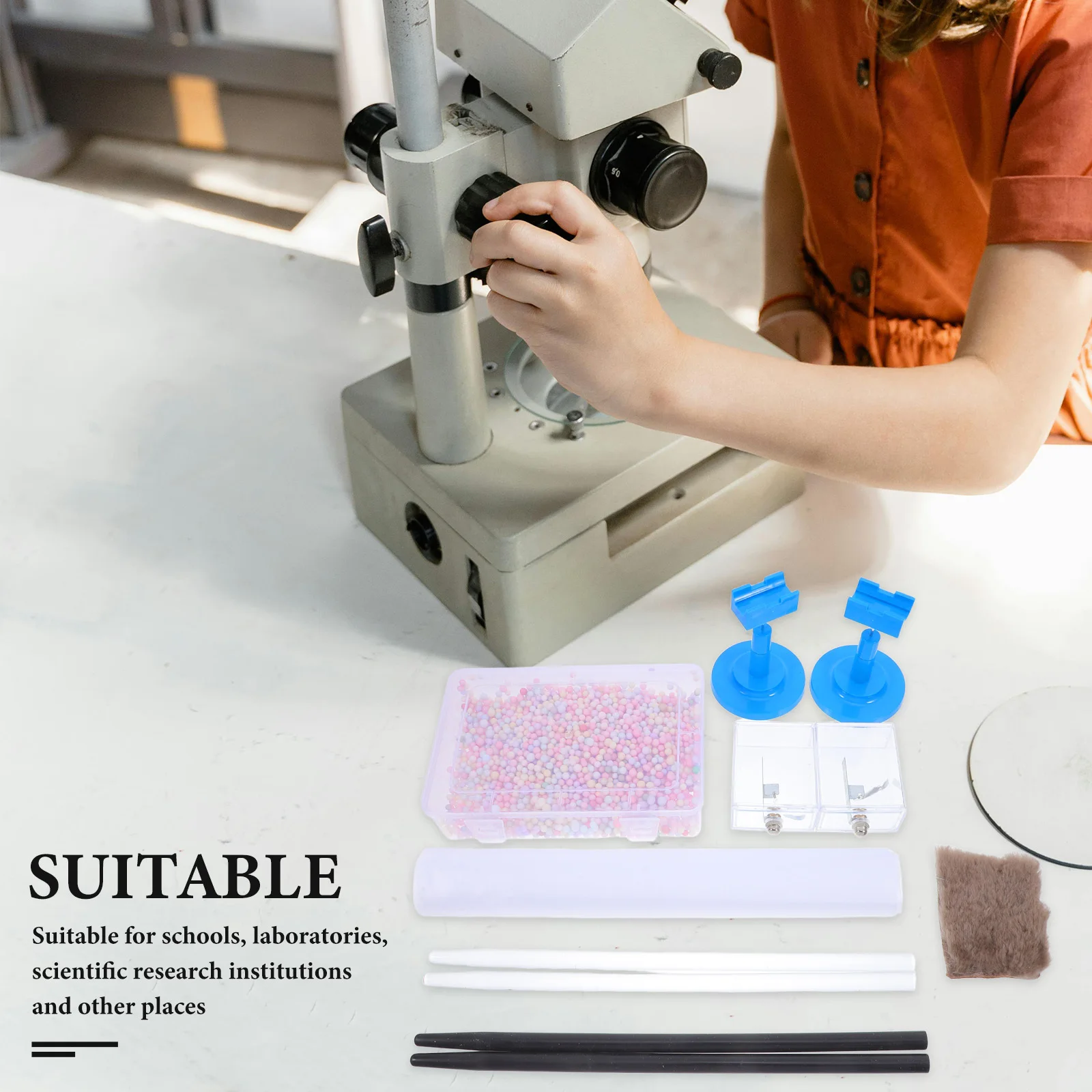 

Electrostatic Experiment Kit Glass Silk Rods For Static Electricity Generation Charge Detection Friction Electrification Tools