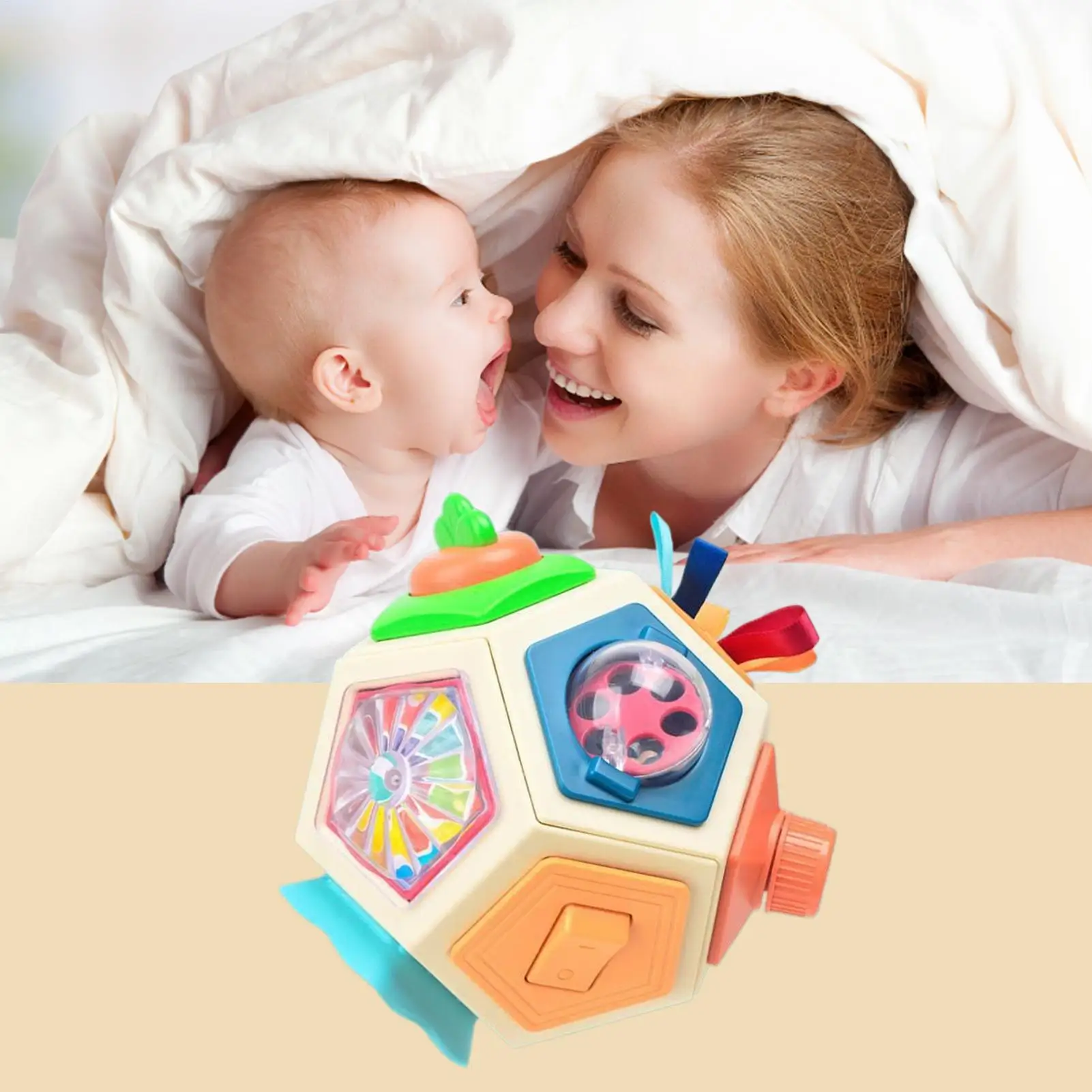 

Baby Activity Cube Baby Board Busy Cube Sensory Toys Educational Toys Fidget For Travel Preschool Restaurant Homeschool Church