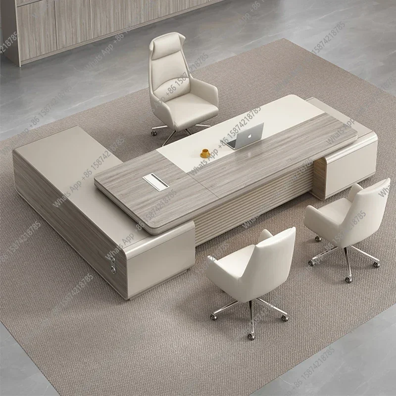 X-S Unique Office Desk Work Design Modern Art Luxury European Computer Desks  Bureau Meuble Office Furnitu HG