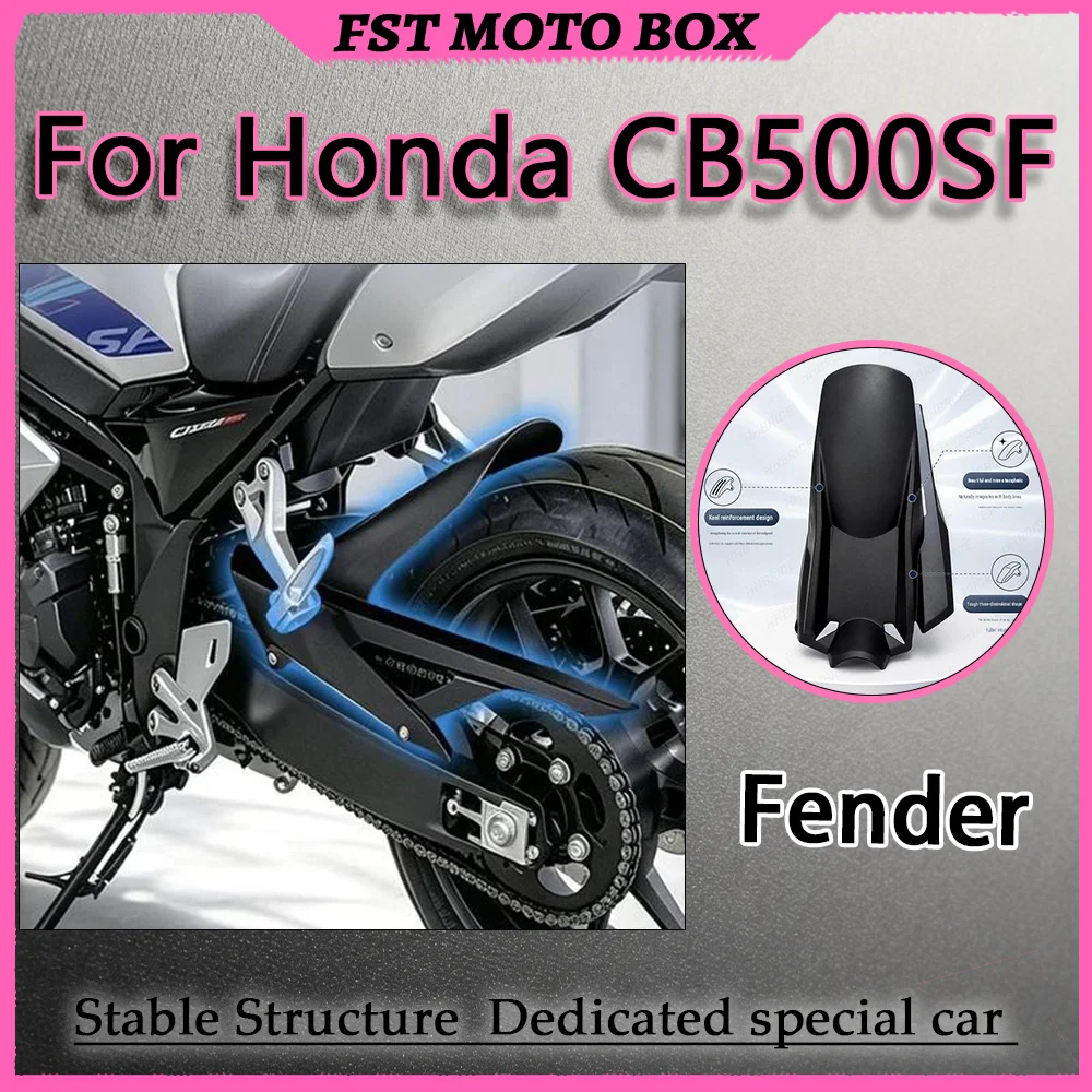For Honda CB500SF Super Four Center-Mounted Rear Fender for Commuting Rain-Day Mud-Sling Simple Installation Dedicated Accessory