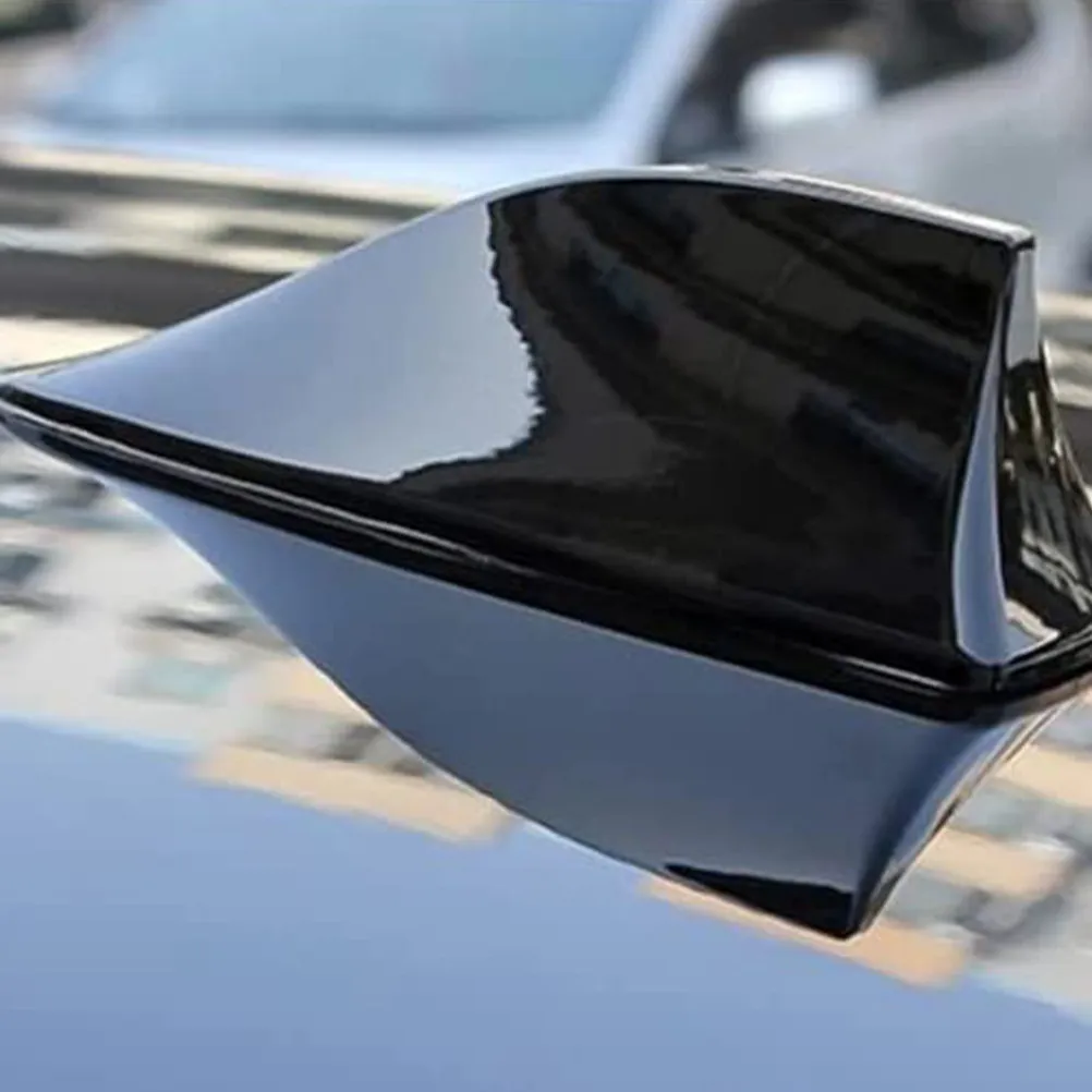 Shark Fin Antenna Automotive Exterior Accessory Car Roof Aerial with Strong Signal Reception Sleek Sporty Design Easy Install