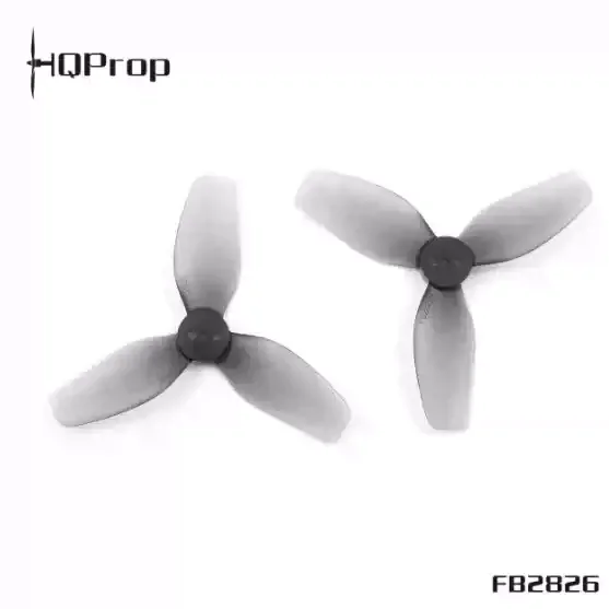 HQProp FB2826 2.8 Inch 3-Blade Transparent Grey Propeller 2CW+2CCW Special for Drone Soccer FPV Micro Drone Blades
