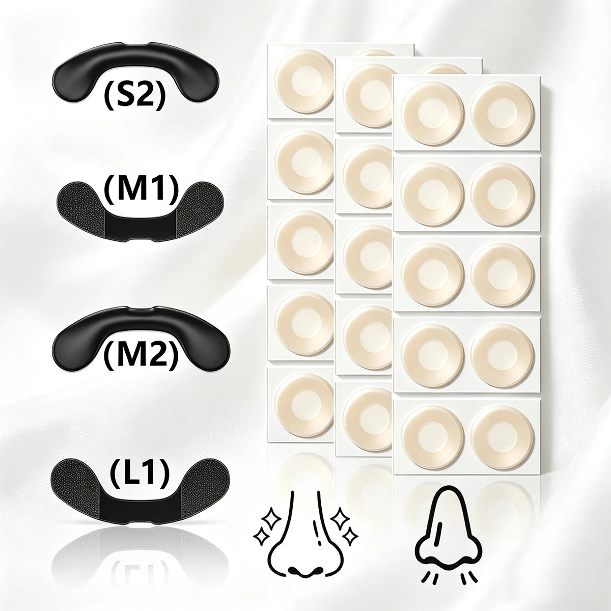 Nasendilatator Schlaf Nasenstreifen gegen Schnarchen Atemhilfen Starter-Kit Nasenatmungsstreifen Nasenstrips zur Luftdurchflussverbesserung – Detail 11