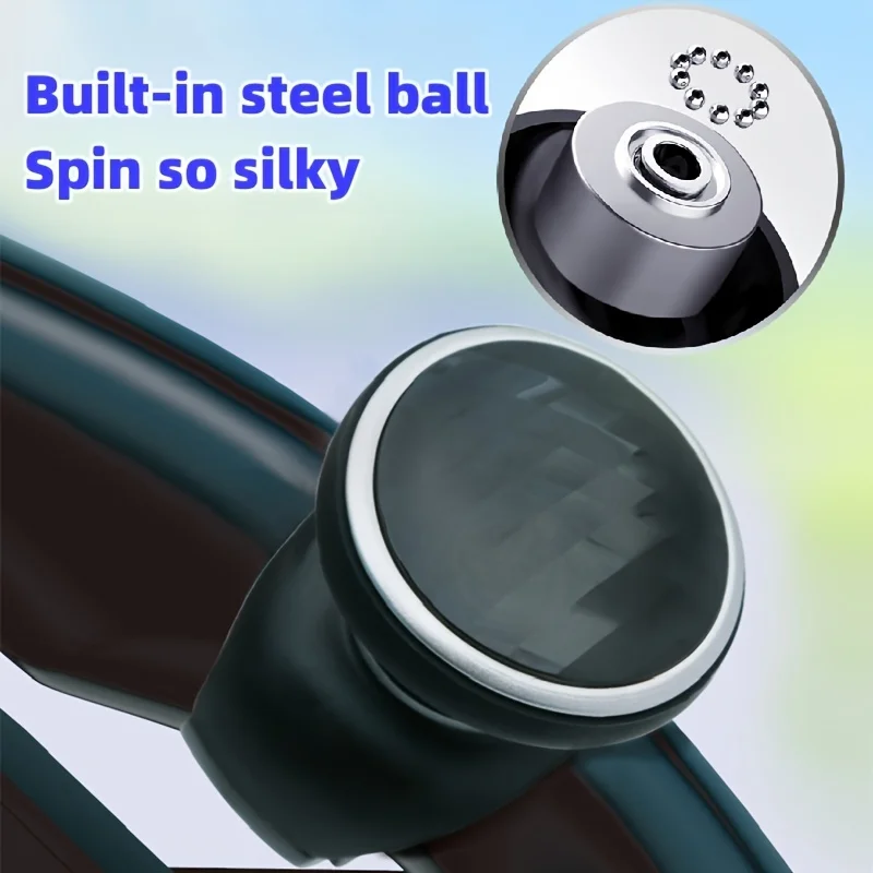 1PC Car Turning Steering Wheel Booster Ball Spinner Knob Auto Steering Wheel Power Steering Ball For Car Truck Mower Forklift
