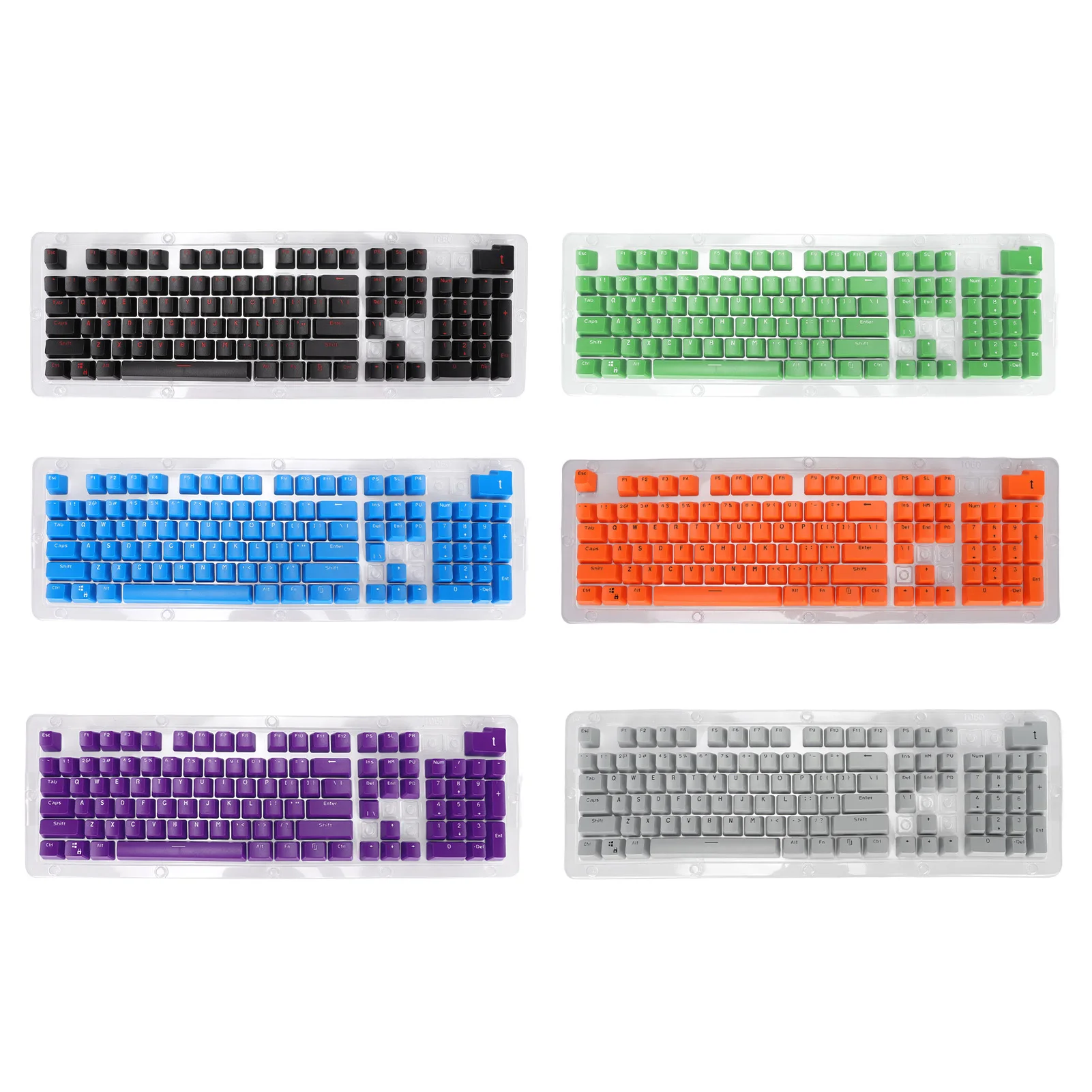 

OPQ Opaque Keycaps Fastness Comfortable Feel OEM Height 106 Keys Keycaps Wear Resistant for 61/87/104 Keys Mechanical Keyboard