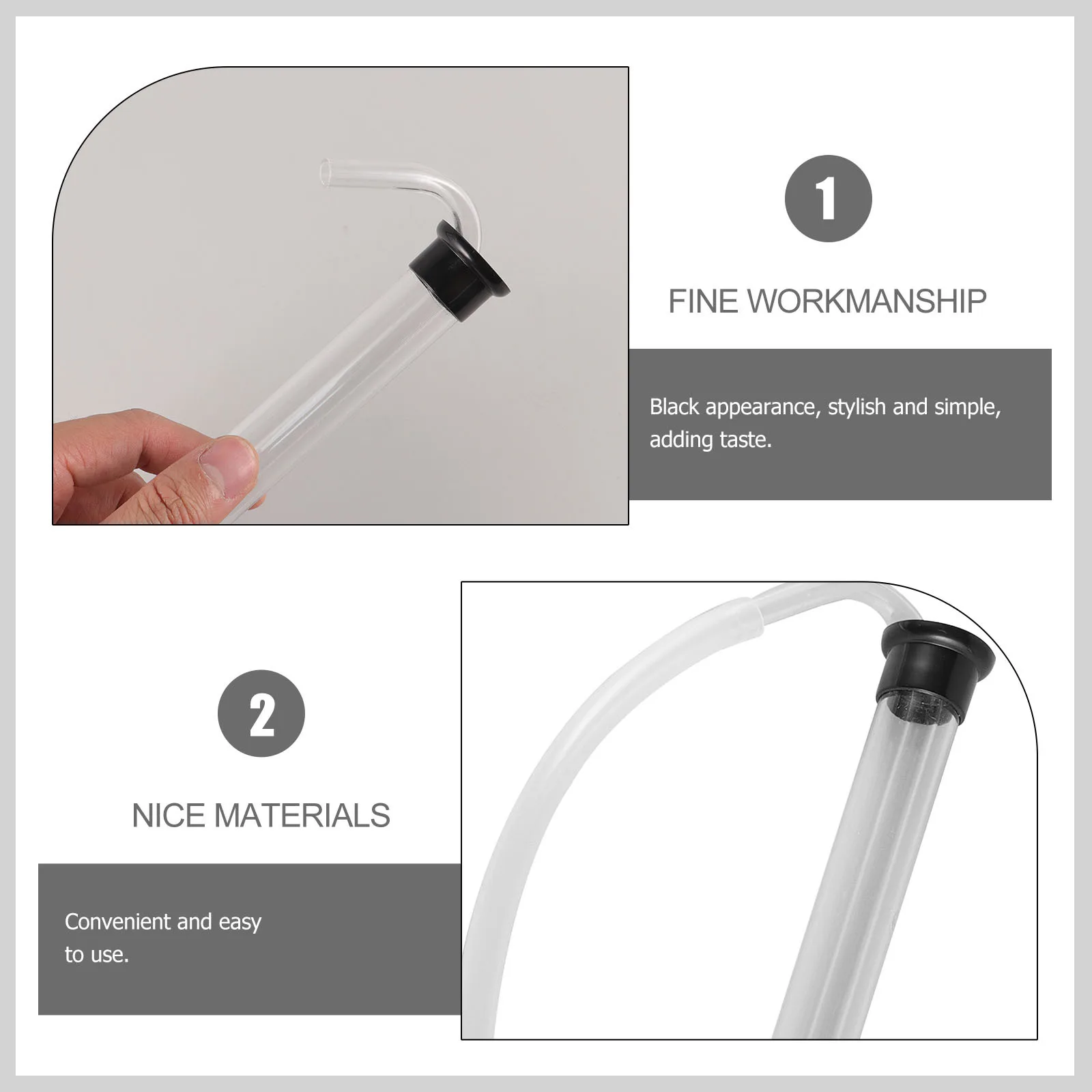 

1Set Auto Siphon Reusable Clear Syphon Hose Wine Transfer Tube Home Brewing Liquid Transfer Beer Making Siphon